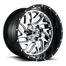 Load image into Gallery viewer, D21122001850 - Fuel Off-Road D211 Triton 22X10 8X180 ET -13mm Chrome Plated Gloss Black Lip - Fuel Off-Road Wheels Canada