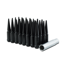 Load image into Gallery viewer, 6309-32 Krypton Black Spiked Lug Nut Kit M14X1.5 32 Pieces With Key Black Lug Nuts Krypton Canada