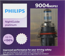 Load image into Gallery viewer, 9004NGPS2 Philips NightGuide platinum Headlight 9004 - NightGuide Platinum - Twin Special Pack Philips Bulbs