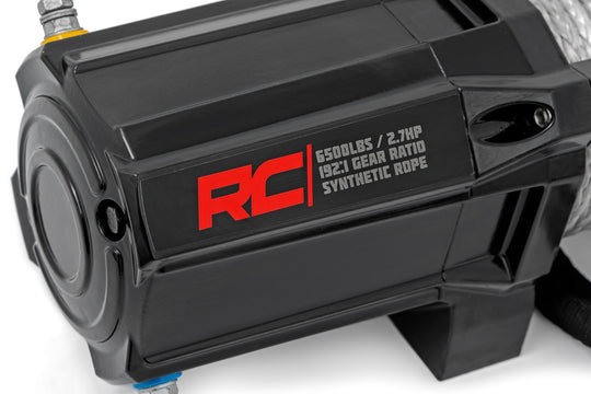 RS6500S 6500-LB Winch - UTV - Synthetic Rope Rough Country Canada