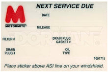 Load image into Gallery viewer, 65287 Oil Change Sticker Dorman - Autograde Canada