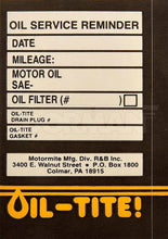 Charger l'image dans la galerie, 65288 Oil Change Sticker Dorman - Autograde Canada