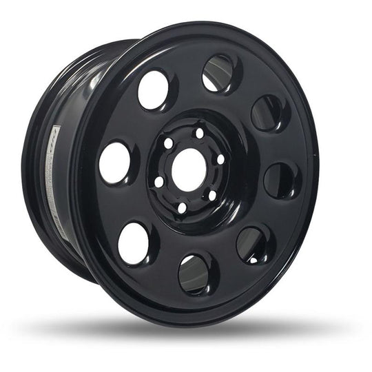 662001 - DTD Steel Wheel 16X7 6X120 ET 30mm Black - DTD Wheels Canada