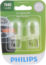 Load image into Gallery viewer, 7440LLB2 Philips LongerLife Miniature 7440LL - LongerLife - Twin Blister Pack Philips Bulbs