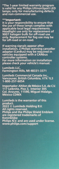 9007USLED Philips Ultinon Sport - UltinonSport LED Philips Bulbs
