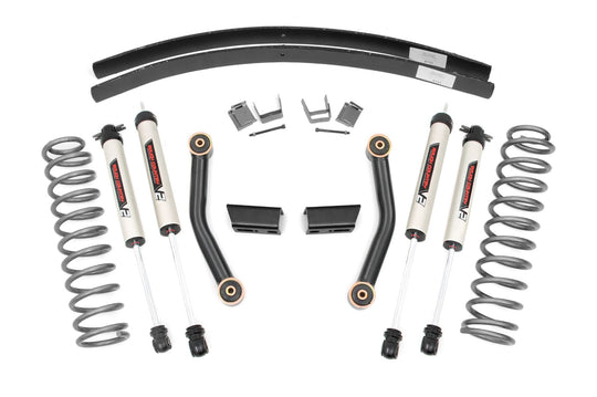 670X70 3 Inch Lift Kit - SII - RR AAL - V2 Shocks - Jeep Cherokee XJ (84-01) Rough Country Canada