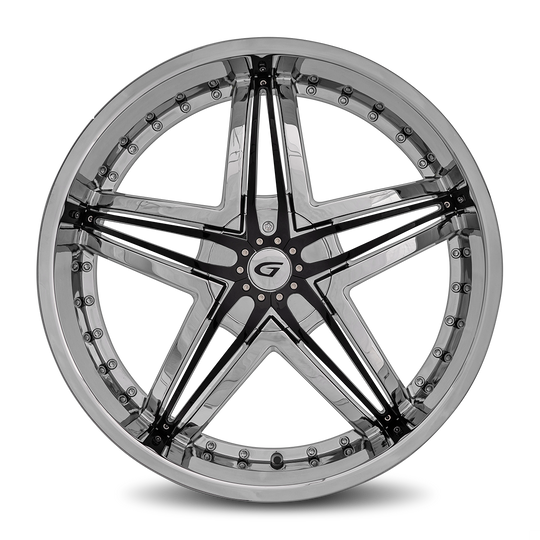 G1-241BLNK3578L - Diablo Blitz 24X10 Blank 35mm Chrome - Diablo Wheels Canada