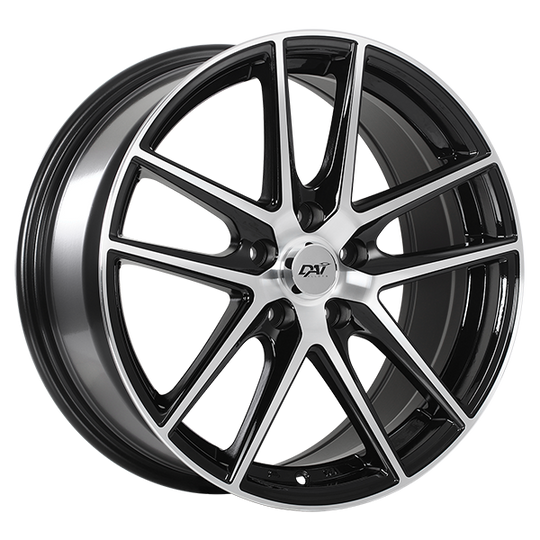 DW10814001 - DAI Wheels Level 14X6.0 4x100 38mm Gloss Black - Machined Face - DAI Wheels Wheels Canada