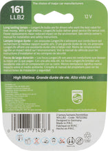 Load image into Gallery viewer, 161LLB2 Philips LongerLife Miniature 161LL - LongerLife - Twin Blister Pack Philips Bulbs