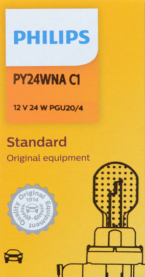 PY24WNAC1 Philips HiPerVision Bulb PY24WNA - Standard - Single Commercial Pack Philips Bulbs