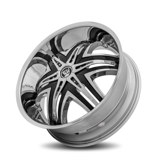 DE-2285D243873 - Diablo Elite 22X8.5 5X112 / 5X114.3 38mm Chrome - Diablo Wheels Canada