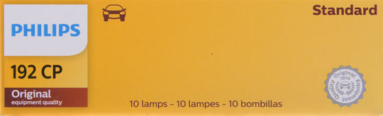 192CP Philips Standard Miniature 192 - Standard - Multiple Commercial 10-Pack Philips Bulbs