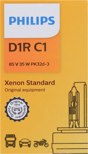 D1RC1 Philips Xenon HID lamp D1R - Standard - Single Commercial Pack Philips Bulbs