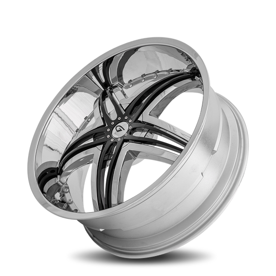 G1-241BLNK3578L - Diablo Blitz 24X10 Blank 35mm Chrome - Diablo Wheels Canada