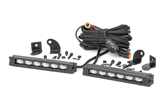 70406ABL Black Series LED - 6" Pair - Slim Line Rough Country Canada