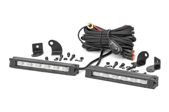 70406A Chrome Series LED - 6" Pair - Slim Line Rough Country Canada