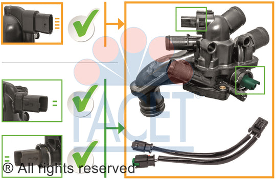 7.8927K Engine Coolant Thermostat Facet Canada