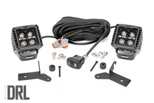 Load image into Gallery viewer, 70052DRL Jeep 2-inch LED Lower Windshield Kit (18-21 Wrangler JL, 20-21 Gladiator JT - Black-Series w/ White DRL) Rough Country Canada