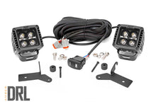 Load image into Gallery viewer, 70052DRLA Jeep 2-inch LED Lower Windshield Kit (18-21 Wrangler JL, 20-21 Gladiator JT - Black-Series w/ Amber DRL) Rough Country Canada