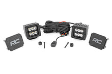 Charger l'image dans la galerie, 70062 LED Light - Cowl Mnt - 2" Black Pair - Jeep Gladiator JT/Wrangler 4xe/Wrangler JL (18-23) Rough Country Canada