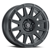 Load image into Gallery viewer, 7015705046SB - ICON Ricochet 15X7 5X100 ET 15mm Satin Black - ICON Wheels Canada
