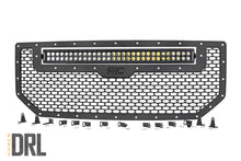 Load image into Gallery viewer, 70158BDA Mesh Grille - 30" Dual Row LED - Black - Amber DRL - GMC Sierra 1500 (16-18) Rough Country Canada