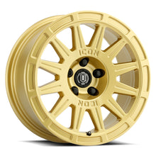 Load image into Gallery viewer, 7017805060GG - ICON Ricochet 17X8 5X100 ET 38mm Gloss Gold - ICON Wheels Canada