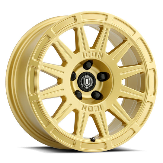 7017805060GG - ICON Ricochet 17X8 5X100 ET 38mm Gloss Gold - ICON Wheels Canada