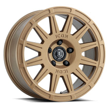 Load image into Gallery viewer, 7017805060SG - ICON Ricochet 17X8 5X100 ET 38mm Satin Gold - ICON Wheels Canada