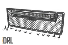 Load image into Gallery viewer, 70190BDA Mesh Grille - 30" Dual Row LED - Black - Amber DRL - GMC Sierra 1500 (14-15) Rough Country Canada
