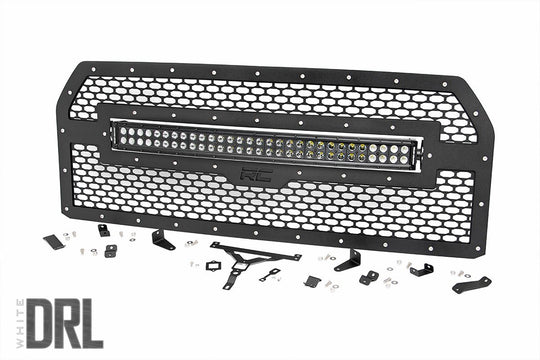70193DRL Mesh Grille - 30" Dual Row LED - Black Ser - Ford F-150 (15-17) Rough Country Canada