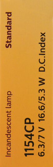 1154CP Philips Standard Miniature 1154 - Standard - Multiple Commercial 10-Pack Philips Bulbs