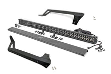 Load image into Gallery viewer, 70504BLDRL LED Light - Windshield Mnt - 50" Black Dual Row - White DRL - Jeep Wrangler JK (07-18) Rough Country Canada