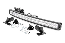 Charger l'image dans la galerie, 70681DRL LED Light - Bumper Mount - 40" Chrome Dual Row - White DRL - Ford Super Duty (11-16) Rough Country Canada