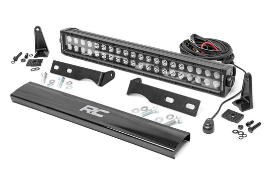 70773 LED Light - Bumper Mount - 20" Black Dual Row - Jeep Grand Cherokee WK2 (11-20) Rough Country Canada