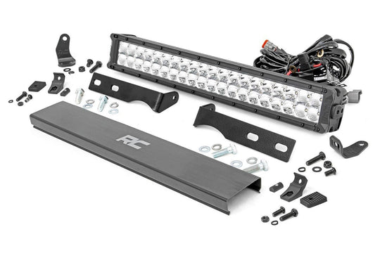 70776 Jeep 20in LED Bumper Kit - Chrome Series w/ Amber DRL (11-20 WK2 Grand Cherokee) Rough Country Canada