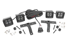 Load image into Gallery viewer, 70823 Jeep Quad LED Light Pod Kit - Black Series w/ Amber DRL (18-22 JL / 20-22 Gladiator) Rough Country Canada