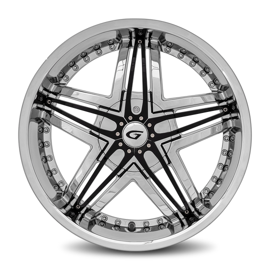 G1-228BLNK1873 - Diablo Blitz 22X8.5 Blank 18mm Chrome - Diablo Wheels Canada