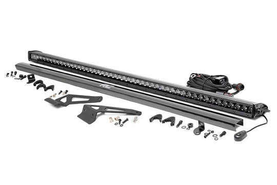 71026 LED Light - Windhshield - 50" Blk Single Row - Can-Am Defender (16-22) Rough Country Canada
