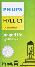 Load image into Gallery viewer, H7LLECOC1 Philips Long Life Bulb H7 - LongerLife - Single Commercial Pack Philips Bulbs