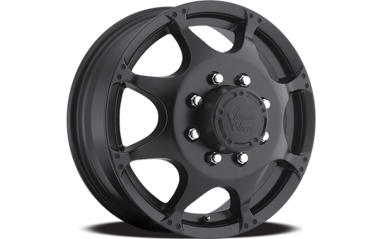 715NHW7680MBR - Vision 715 Crazy Eightz 17X6.5 8X200 -143.35mm Matte Black - Vision Wheels Canada