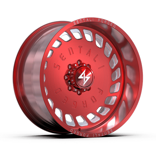 SF430166299RM-R - Sentali Forged SF4RM 30X16 5X139.7 ET -99MM Red Milled - Sentali Forged Wheels Canada