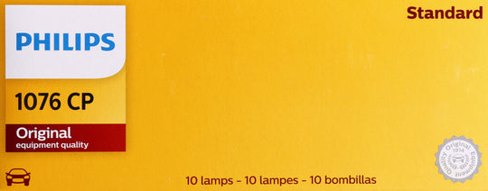 1076CP Philips Standard Miniature 1076 - Standard - Multiple Commercial 10-Pack Philips Bulbs