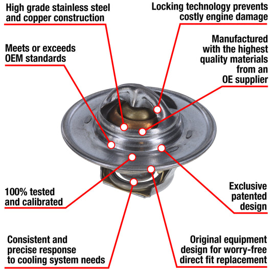 7200-180 Fail Safe Thermostat 180 Degrees Motorad
