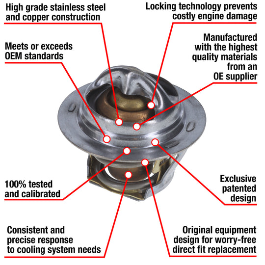 7203-180 Fail Safe Thermostat 180 Degrees Motorad