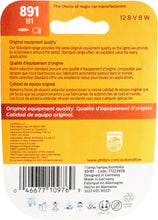 Load image into Gallery viewer, 891B1 Philips Standard Fog Light 891 - Standard - Single Blister Pack Philips Bulbs