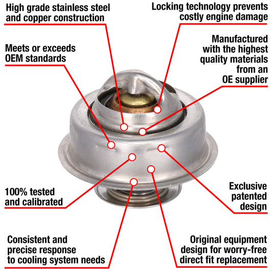 7216-180 Fail Safe Thermostat 180 Degrees Motorad