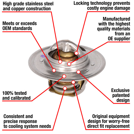 7223-180 Fail Safe Thermostat 180 Degrees Motorad