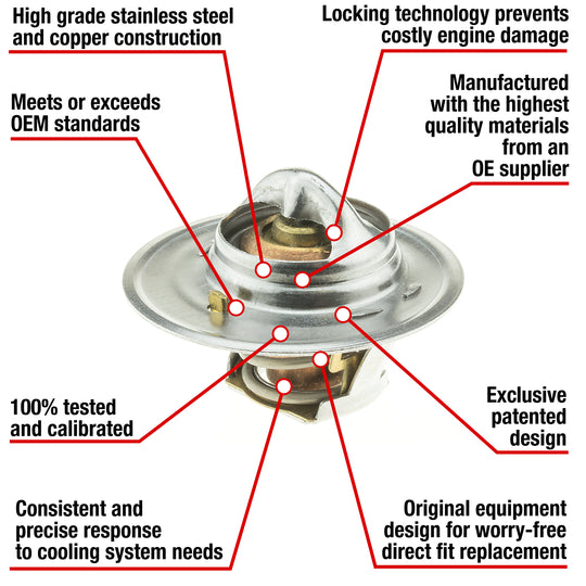 7241-160 Fail Safe Thermostat 160 Degrees Motorad