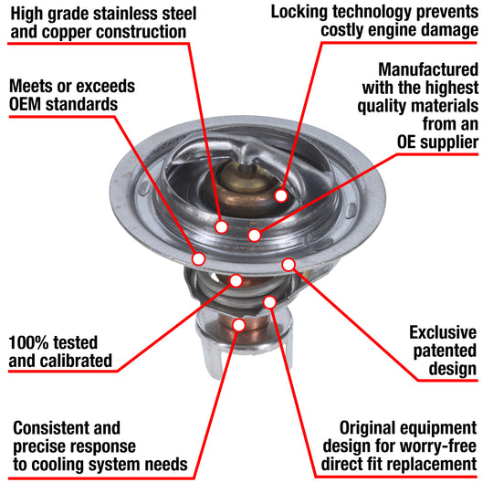 7268-180 Fail Safe Thermostat 180 Degrees Motorad